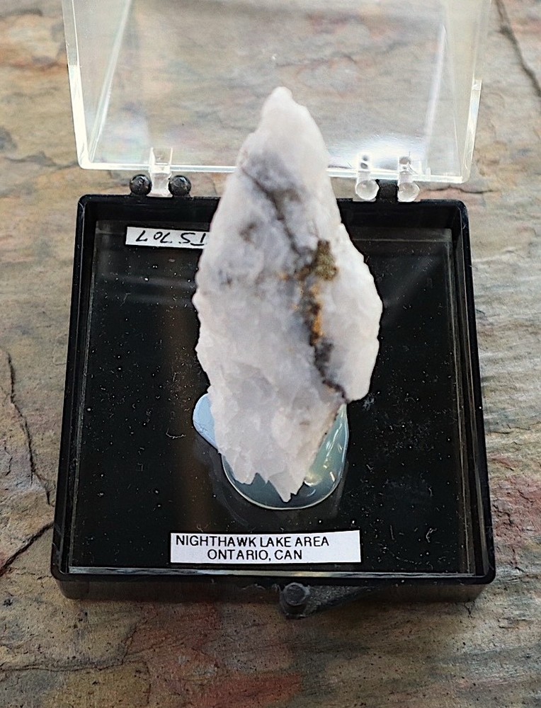 Micro mount gold specimen from Ontario, Canada