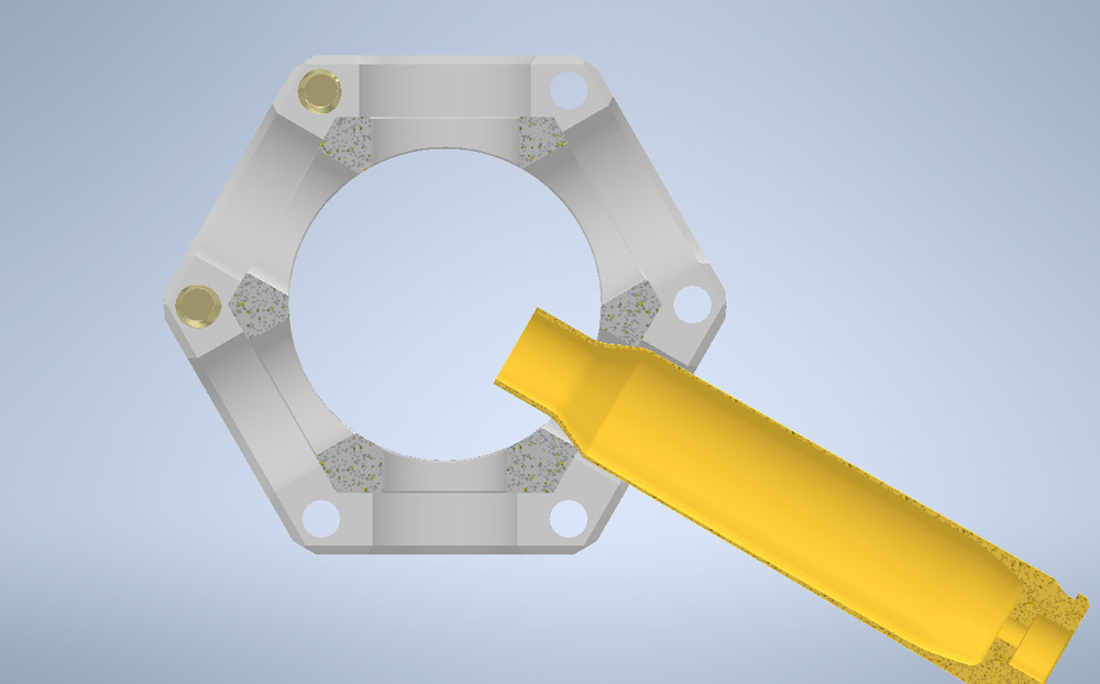 TSS Hexagonal Headspace Datum Shoulder Bump Comparator Tool