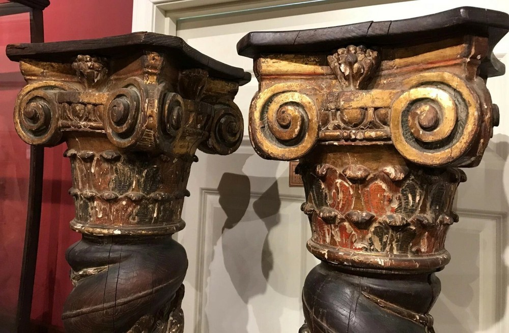 17th/18th c. Italian Handcarved Columns
