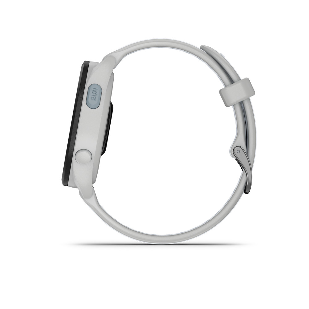 Garmin Forerunner 165 GPS Running Smart watch Bundle - Mist Gray/Whitestone