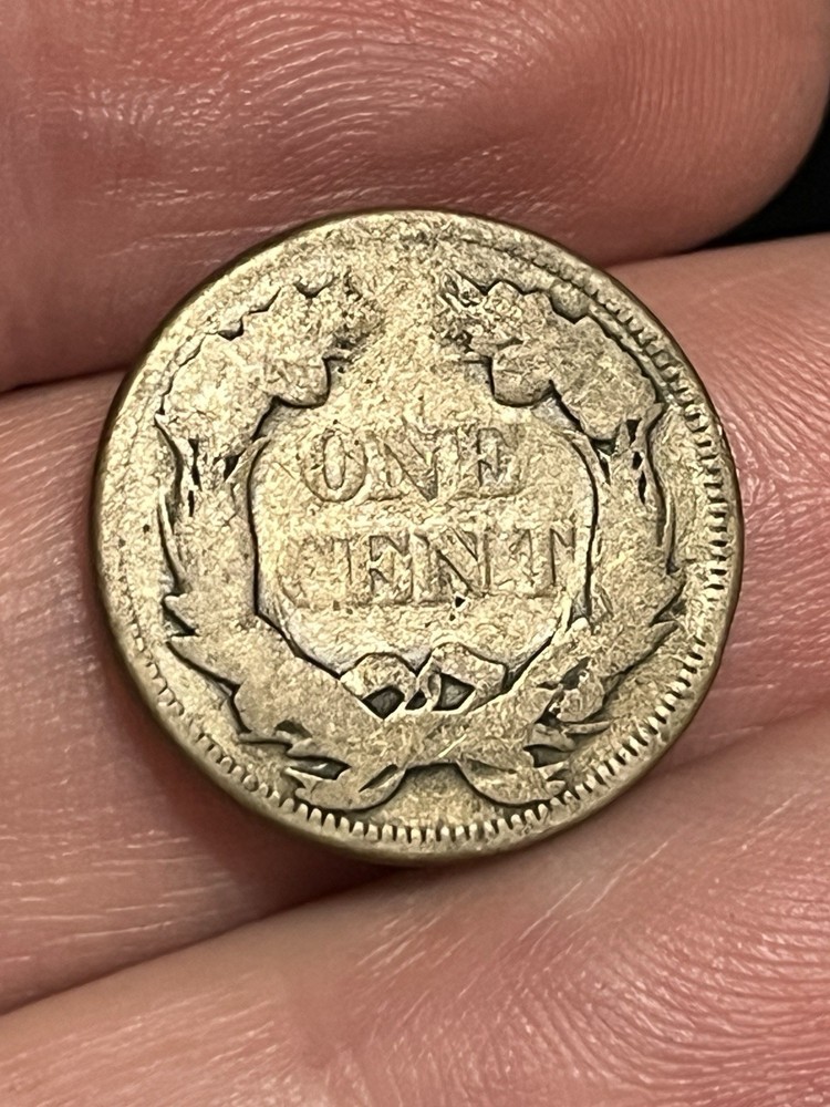 1857 Flying Eagle Penny Cent, About Good Details