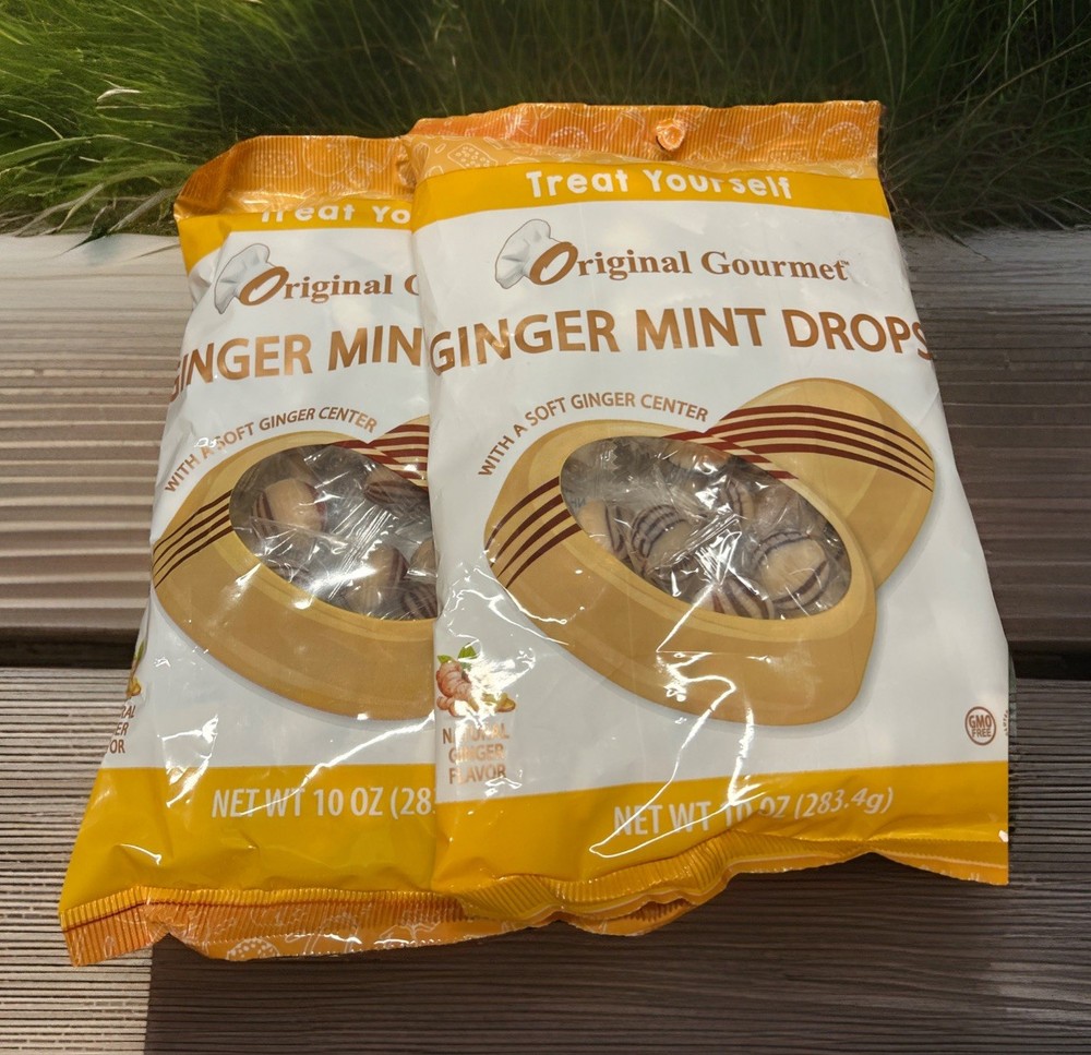 Original Gourmet Ginger Mint Drops 2 Pack/ Exp 2027