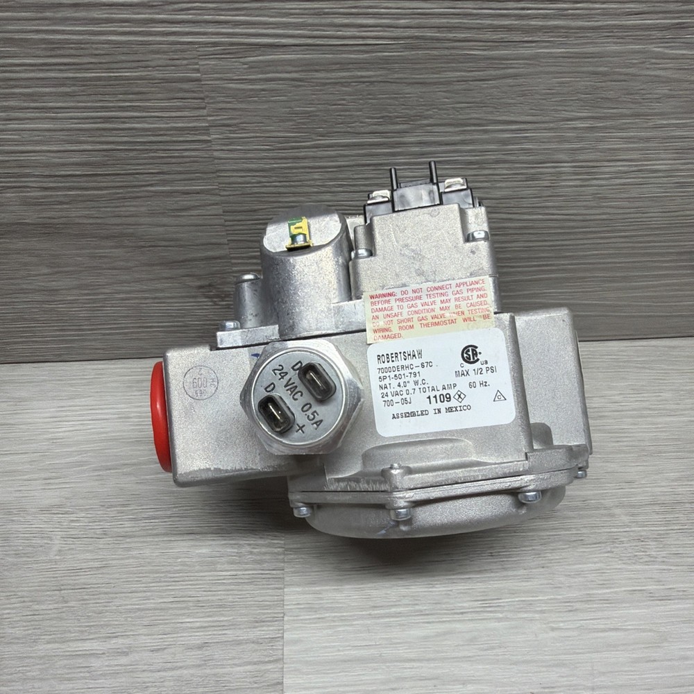 Robertshaw 700-059 High Capacity Gas Valve For D Pilot Ignition System, 24V, New