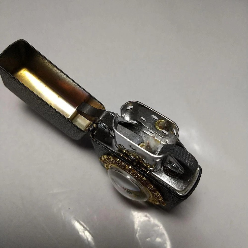 Zippo Customized Metal Galaxy Express 999 White Maetel One Sided Processing