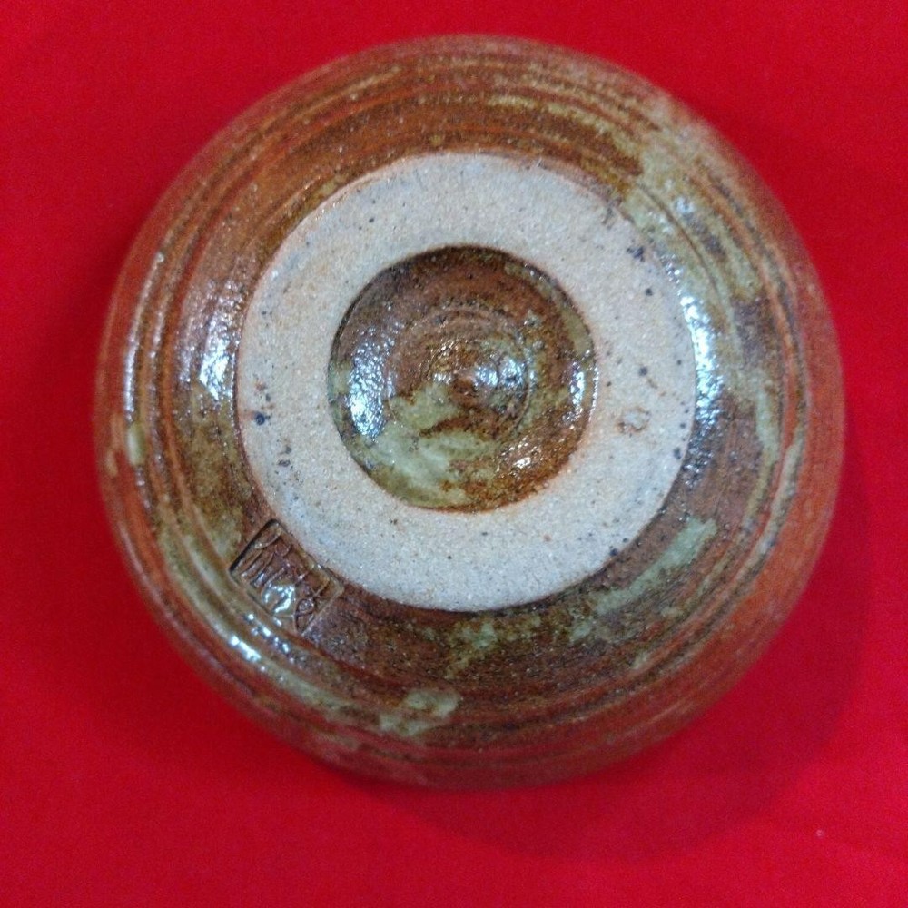 Tea Utensils Brown ceramic round B6