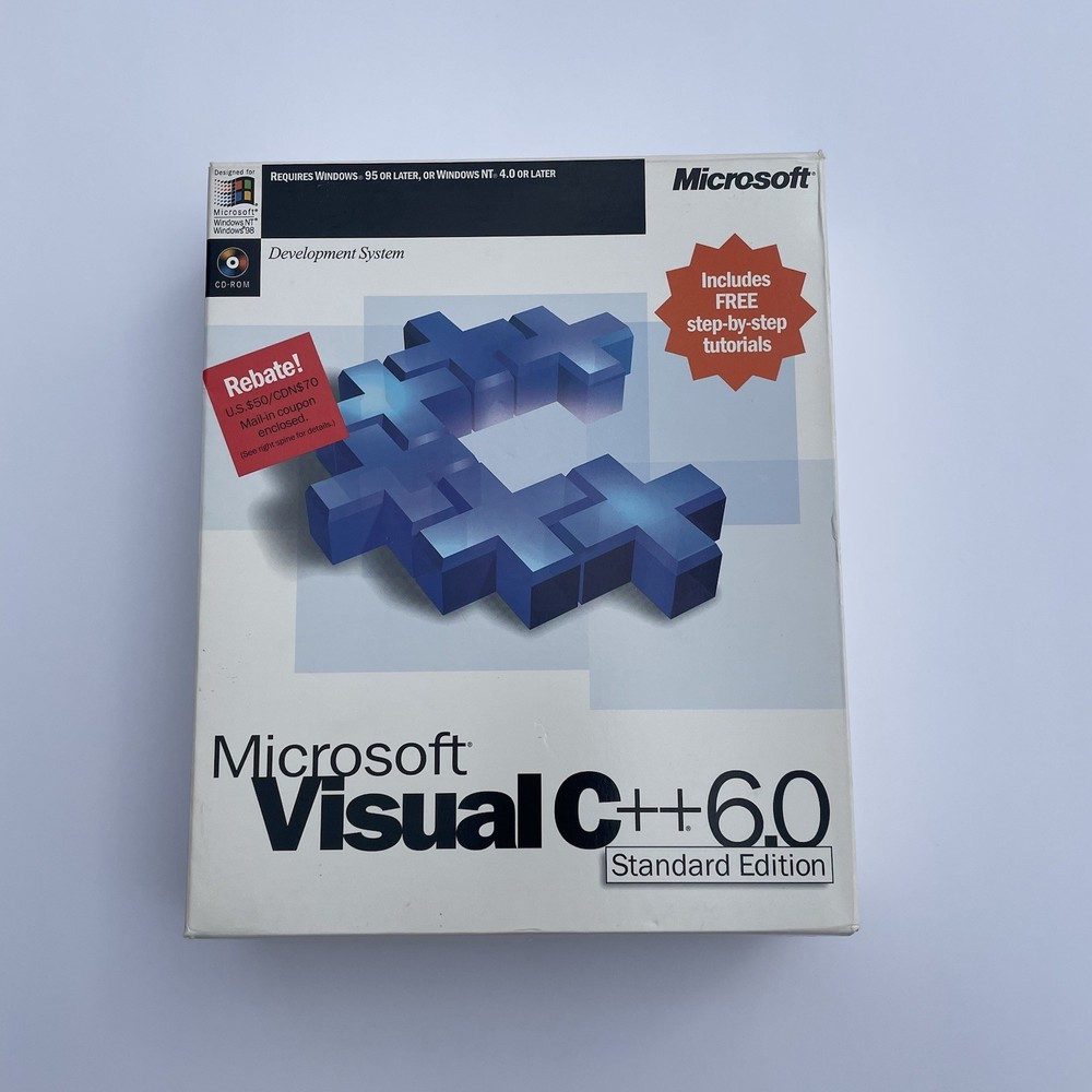 Microsoft Visual C++ 6.0 Standard Edition w/ Key Full Version