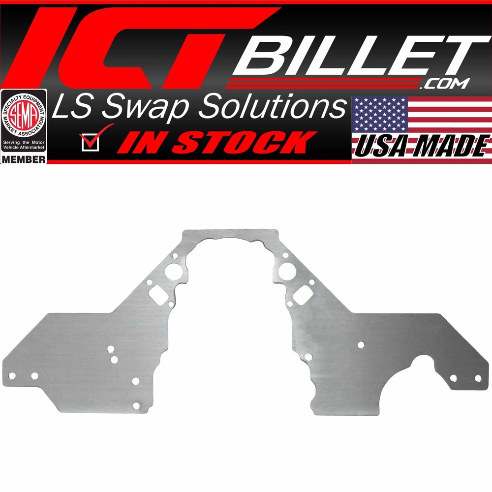 ICT Billet LS Front Engine Plate for 1994-2004 S10 Motor Mount