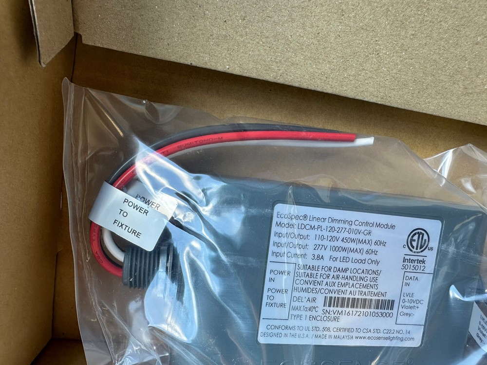 ⚡️ECOSENSE (LDCM-PL-120-277-010V-GR) Linear Dimming Control Module⚡️