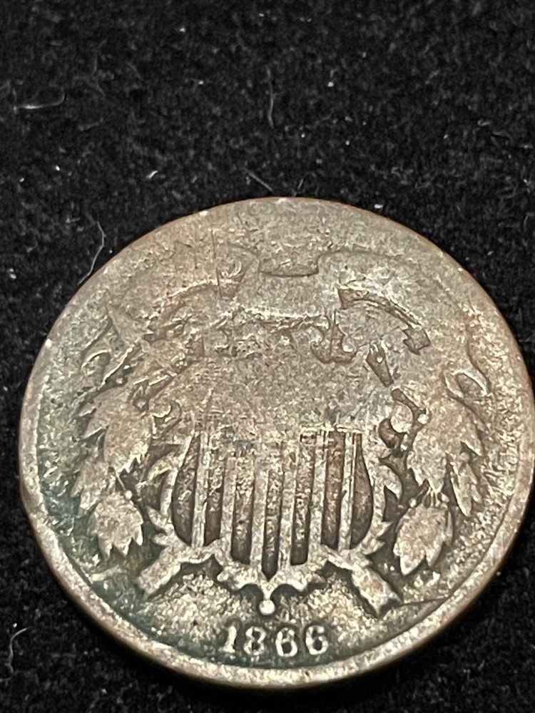 1866 TWO CENT PIECE - US Coin Ungraded
