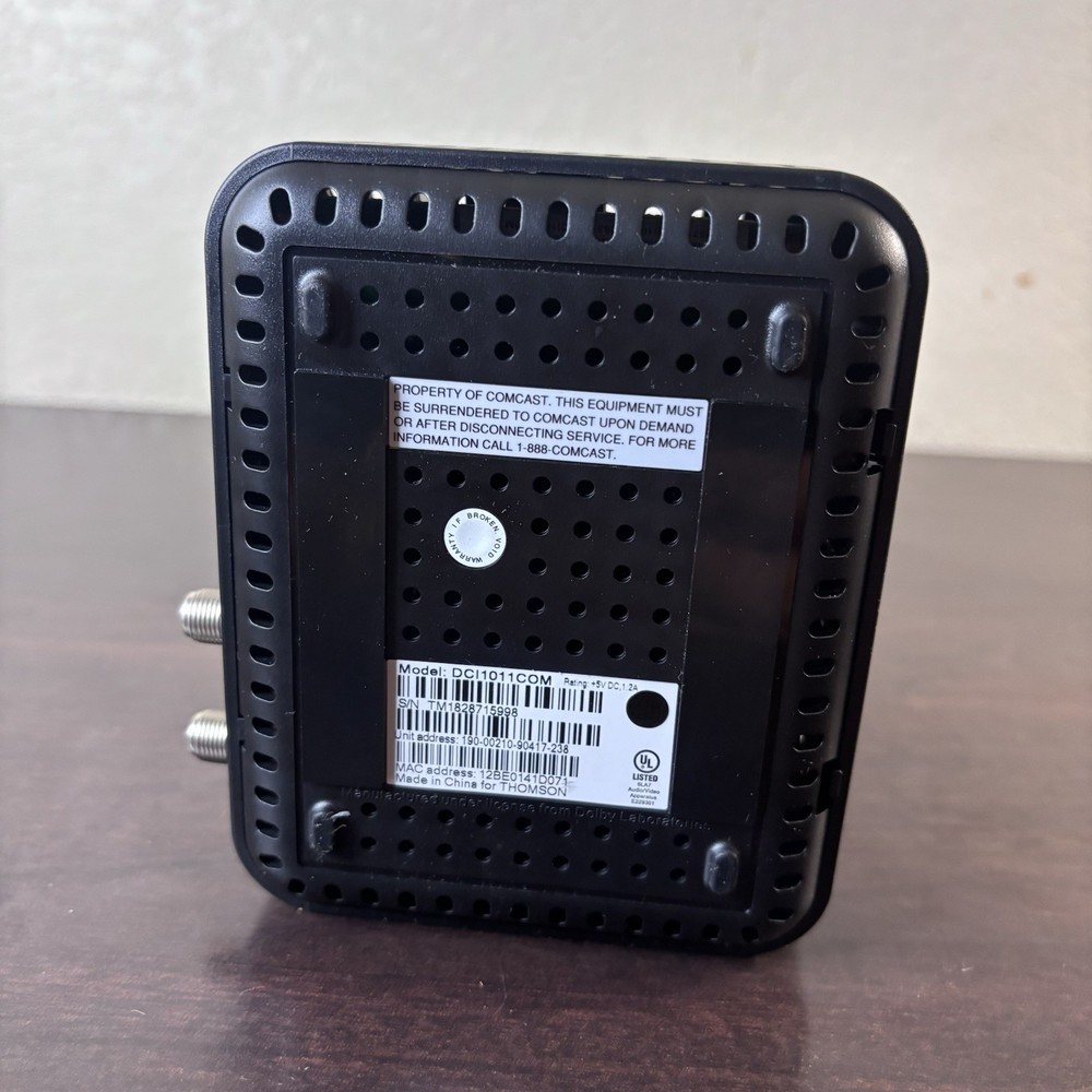DCI105COM1 XFINITY Comcast Digital Adapter Box No Cords Replacement Parts