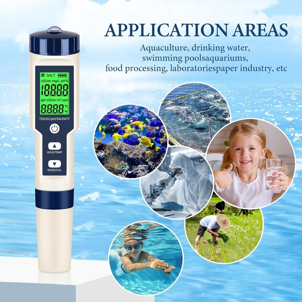 PH Temp EC & TDS Meter for Various Applications