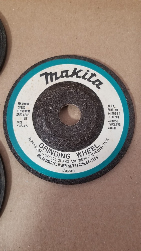 5PC Makita A24P-BF Grinding Wheels , VGC