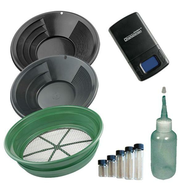 JP4B  1/2"  Large Gold Classifier Screen & Gold Pan Panning Kit