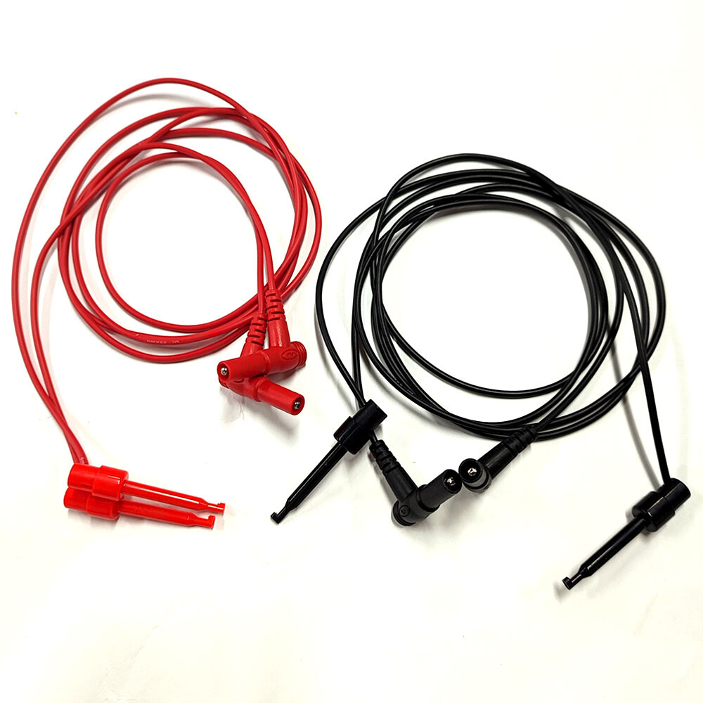4PCS For Multimeter Test Equipment Banana Plug To Test Hook Clip Probe Cable
