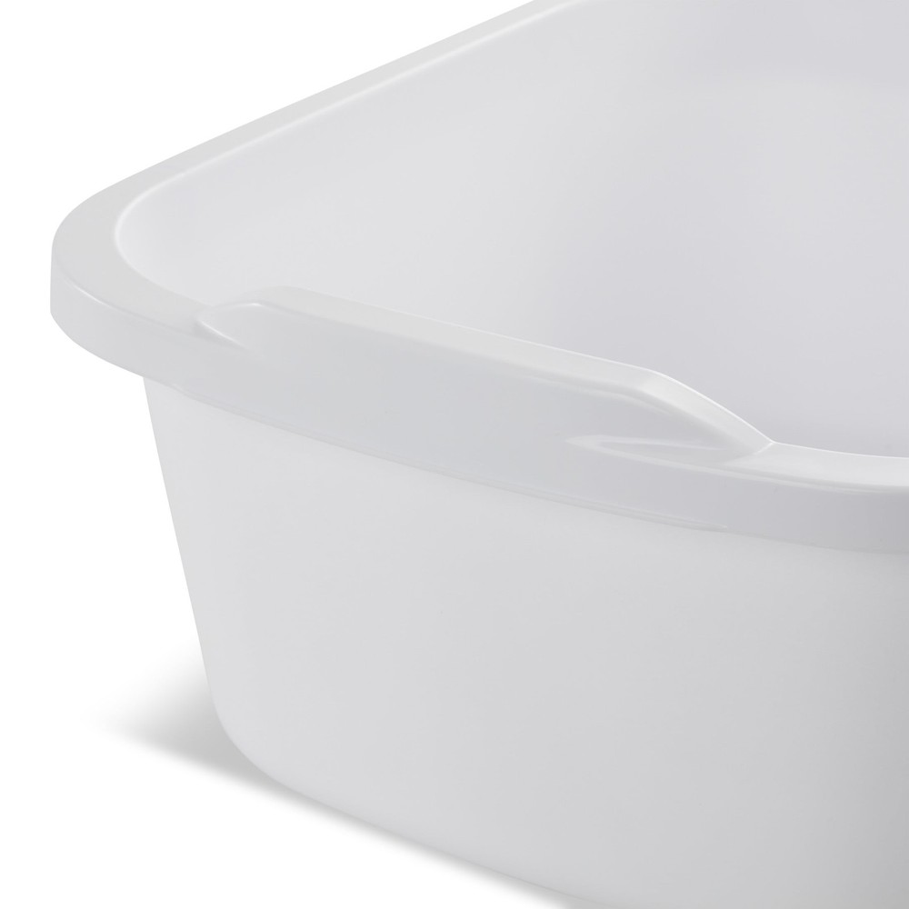(2 pack) Sterilite 12 Qt. Dishpan, Multi-Purpose Wash Tub, Kitchen, Sink