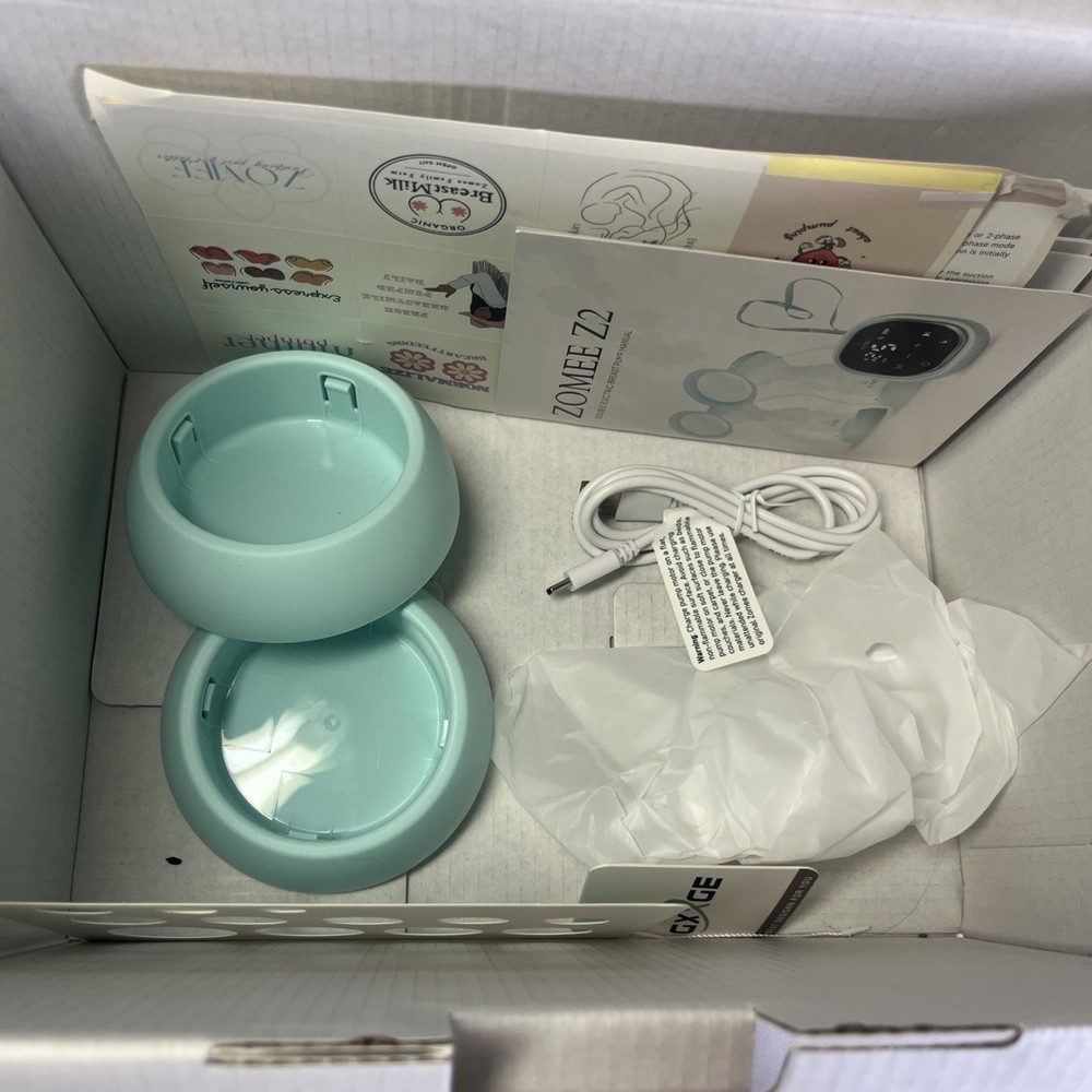 Zomee Z2 Double Electric Breast Pump Open Box Never Used