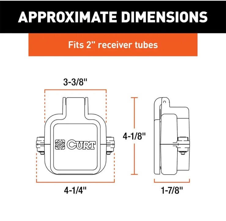 Curt MultiPro Multi-Flex Tailgate Sensor 2" Hitch Cap for 20-21 Silverado Sierra