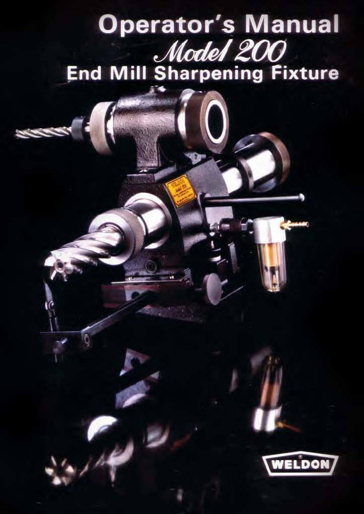 Weldon Model 200 Air Spindle Operating Instructions (Excellent Training)