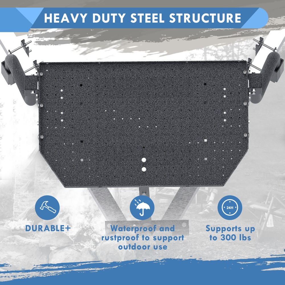 Trailer Tray 300 Pounds for Outdoor Generator Storage for RVs and Campers CC-255