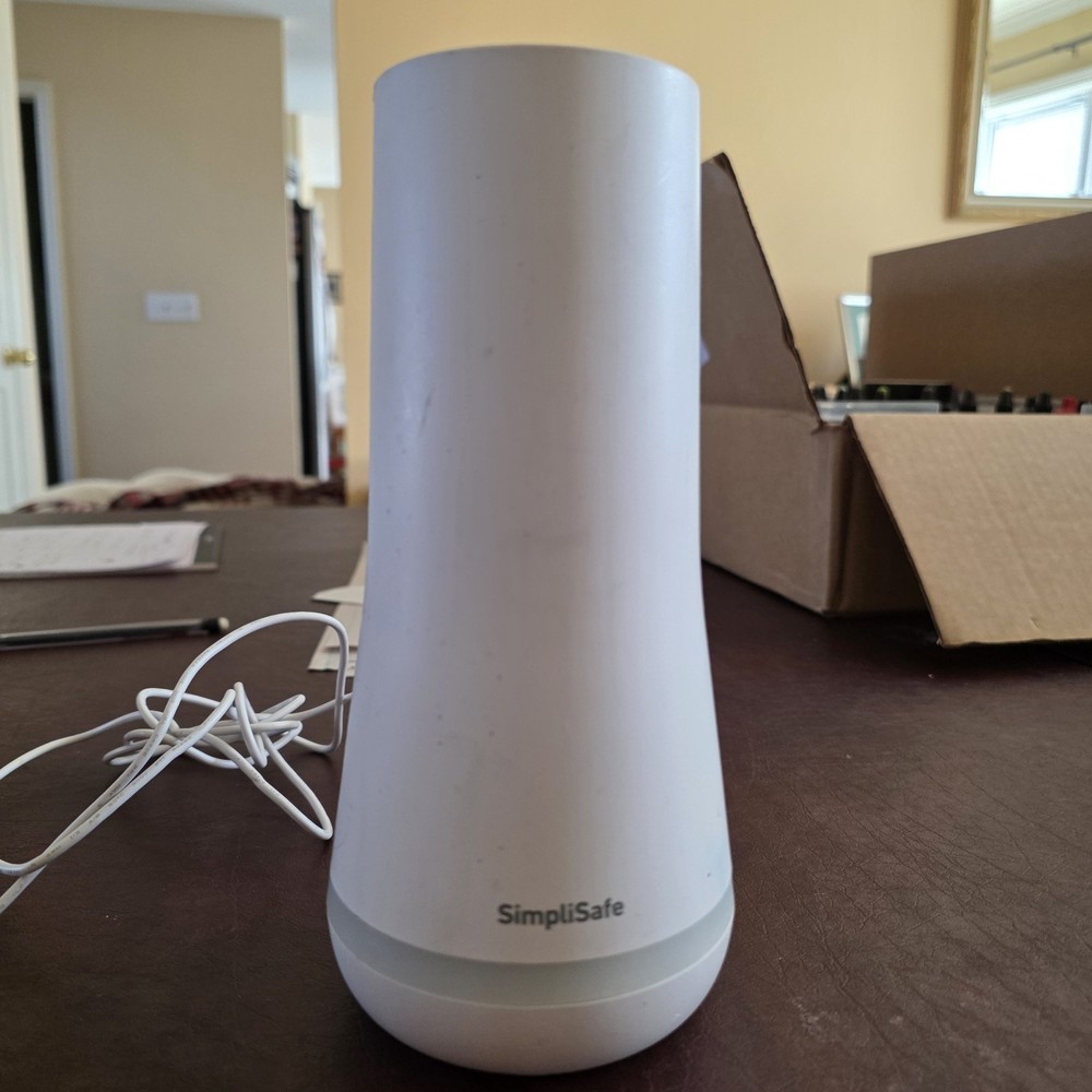 SimpliSafe SSBS3 Home Security System Base Station White with Power Adapter