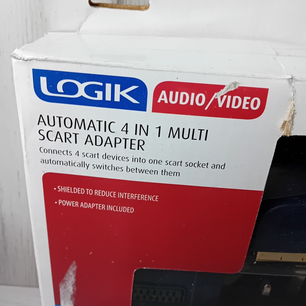 LOGIK AUTOMATIC 4 IN 1 MULTI SCART ADAPTER - NEW IN OPENED BOX