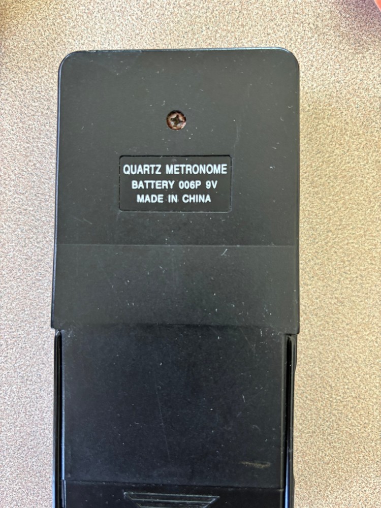 Metronome (2000) - takes a 9-volt battery - works great!