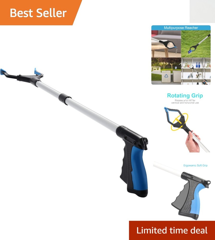 Lightweight 32-Inch Grabber Tool - Comfortable Trigger Handle for Trash Picking