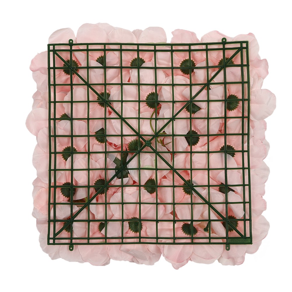 12pcs Artificial Flower Wall Background Silk Rose Mat For Wedding Backdrop Wall