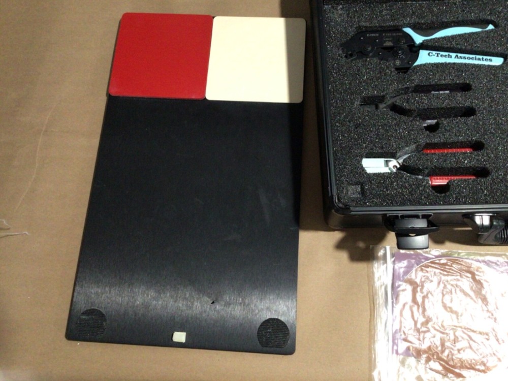 C-Tech Fiber Optic Tool Kit Strippers Crimpers SPOT Tester Case training system