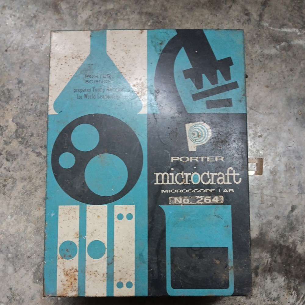 Vintage 1960 Lionel-Porter Panel Microcraft Microscope Labmaster Lab