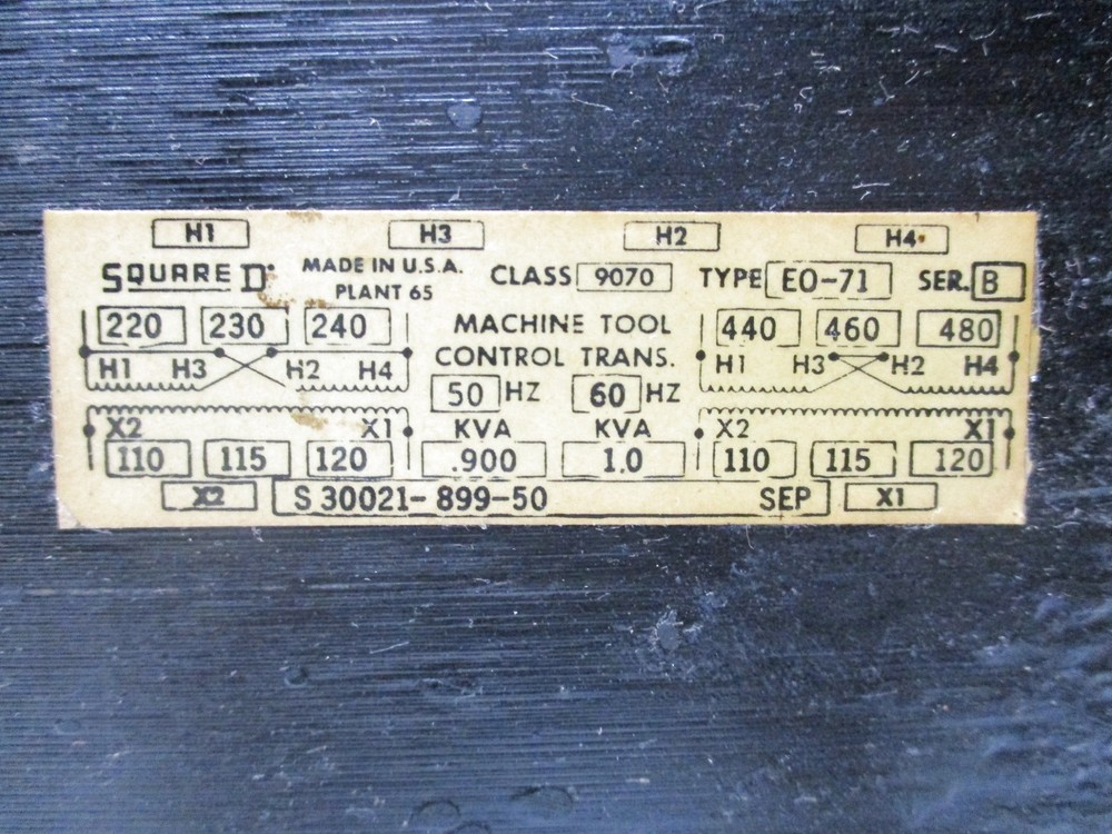 SQUARE D E0-71 SER. B UNMP