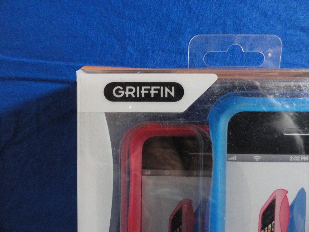 GRIFFIN iPHONE 3G BLUE & PINK WAVE CASE 2 MIX & MATCH INTERLOCKING PHONE CASE