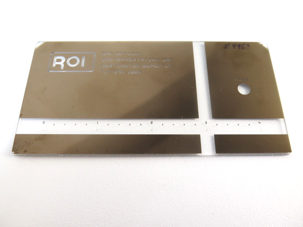 ROI Ram Optical Instrument E4953 Rectangular Calibration Grid Kit