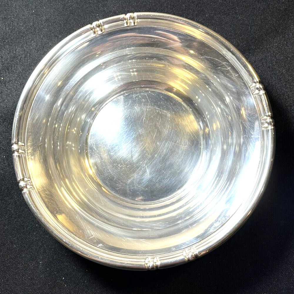 Baldwin & Miller Bamboo Pattern Sterling Silver Bowl 148 Grams No Monogram.
