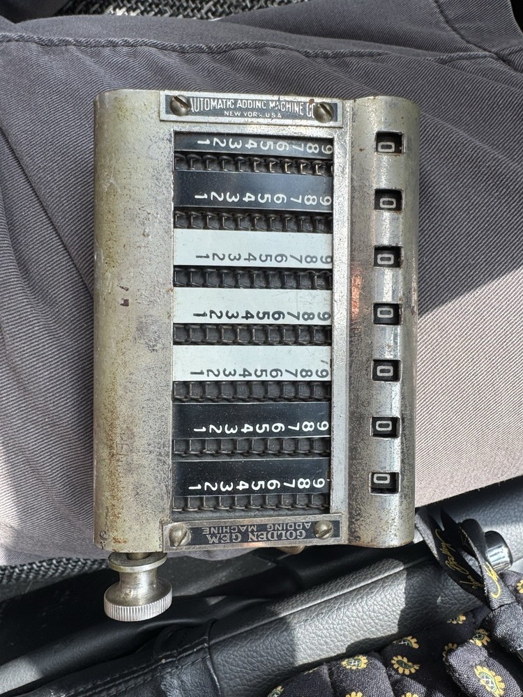 Early 1900’s Golden Gem Adding Machine