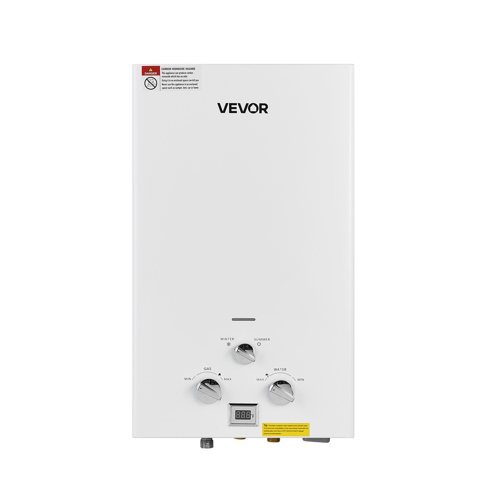 VEVOR Portable Propane Water Heater 10L Tankless with Accessory Regulator for RV