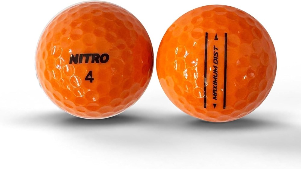 Orange Golf Balls 12-Pack - Reactive Titanium Core for Unmatched Performance