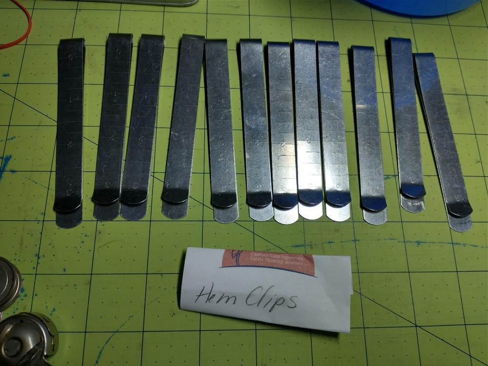 Hem clips sewing