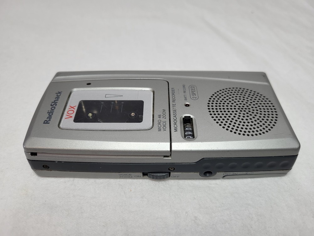 RadioShack Micro 46 VOX Microcassette Recorder 2-Speed Partially Tested READ DES