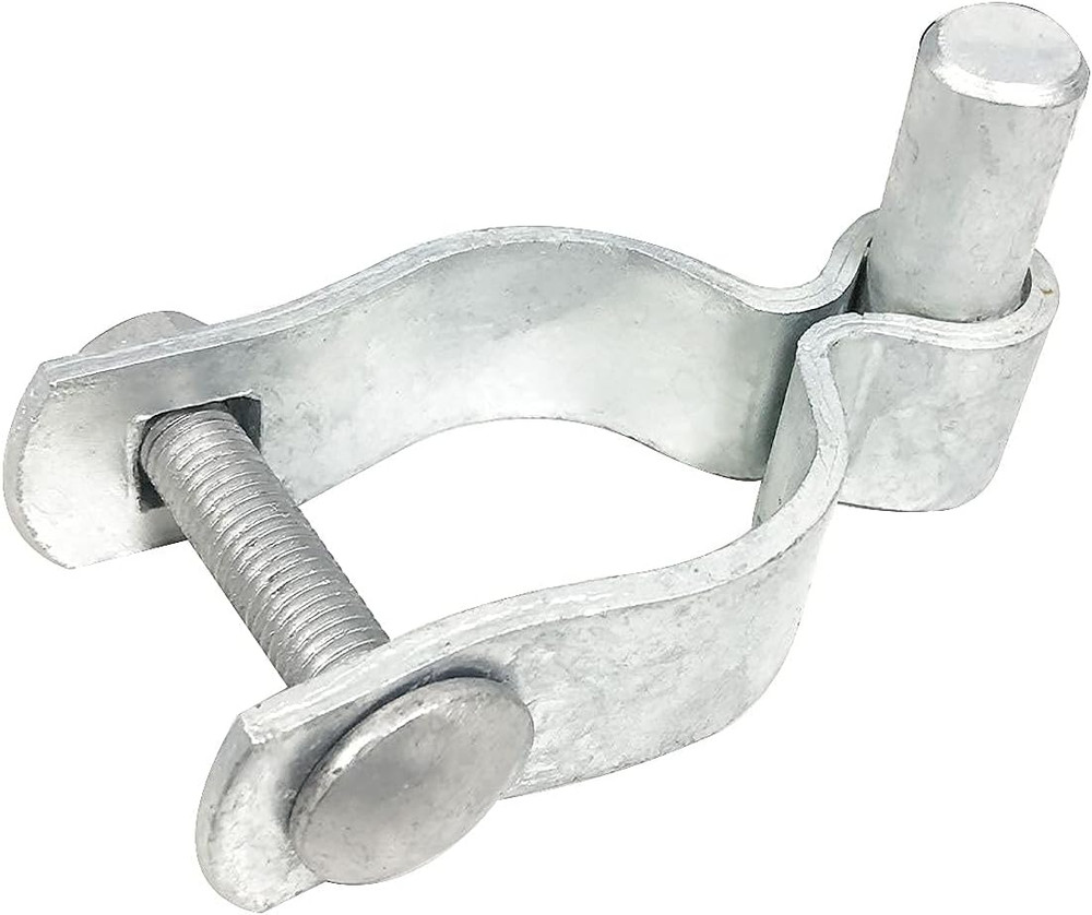 2 Pack Chain Link Fence Gate Post Hinge - Use for outside Diameter Post/Pipe - G