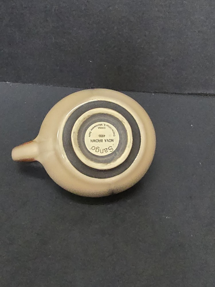 Sango China Nova Brown Stoneware Creamer Pitcher #4933 China 4.??" Replacement