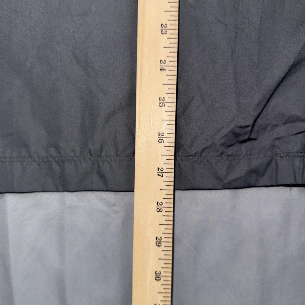 Nike Jacket Mens Medium Gray 1/2 Zip Pullover Windbreaker Stripe Sleeve