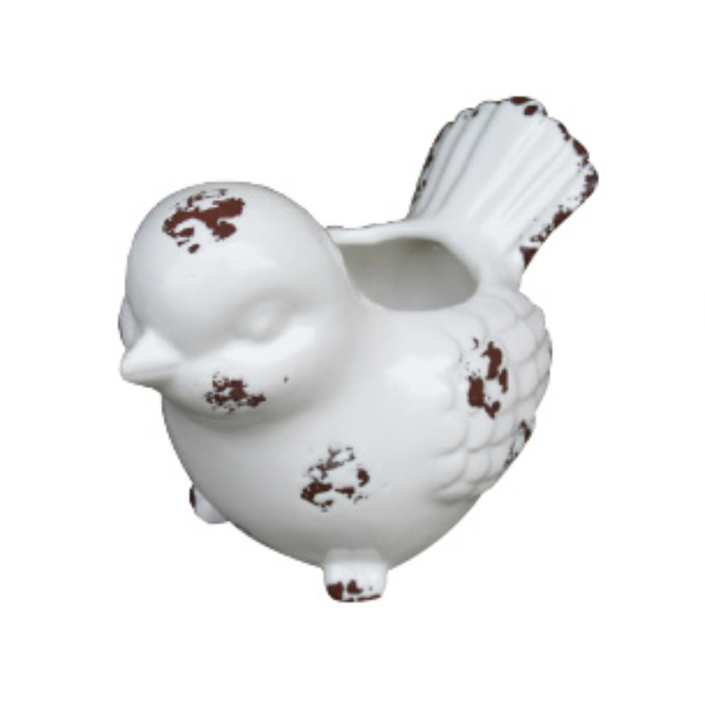 lotus international 6" White Bird Planter