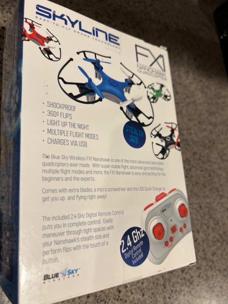 Blue Sky Skyline FX1 Nanohawk Quadcopter blue