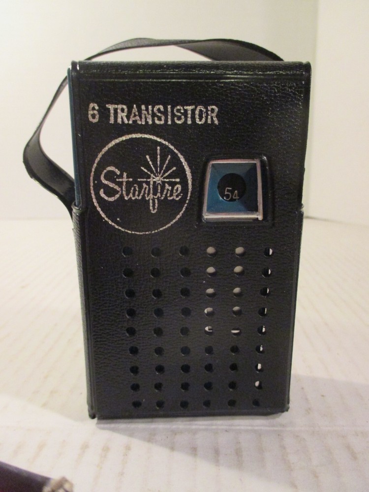 vintage Mar/Lin starfire 6 Transistor Radio src-66 box NICE