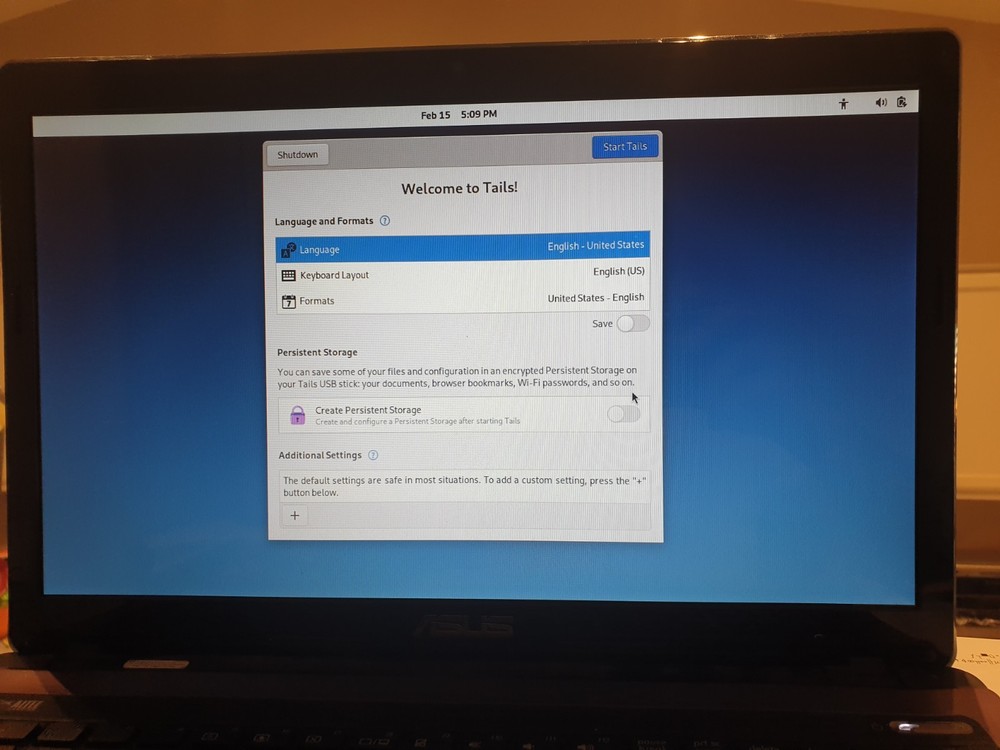 Linux Tails 7.4.1, 64-bit, Bootable Live USB Flash Drive - Leave No Trace