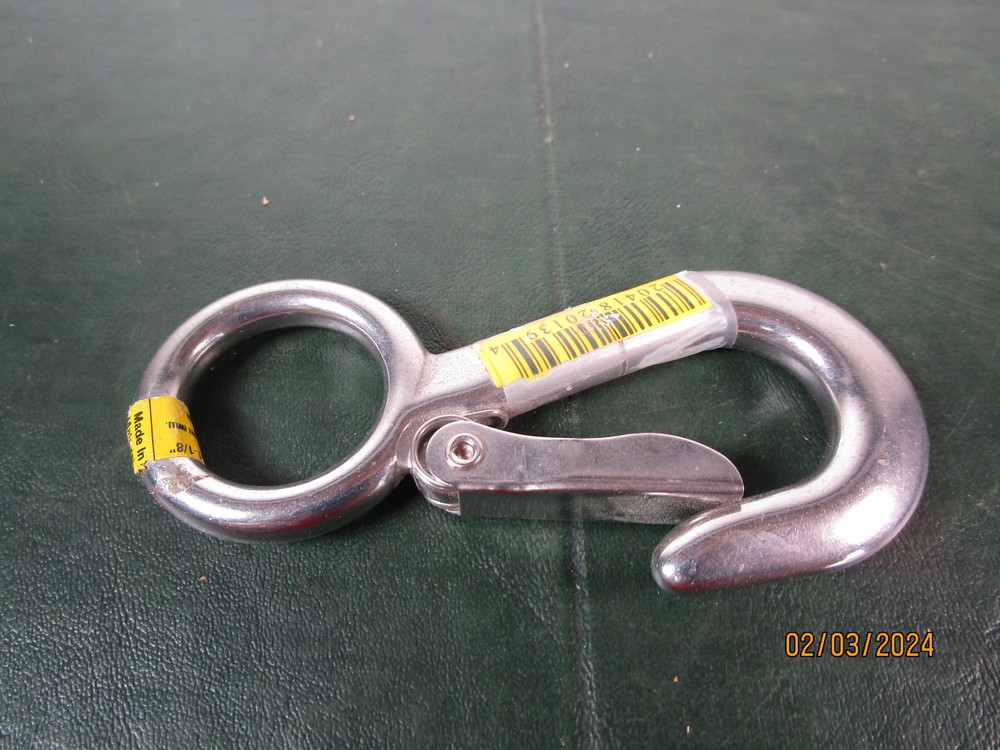 1-1/8" Stainless Steel Snap Hook