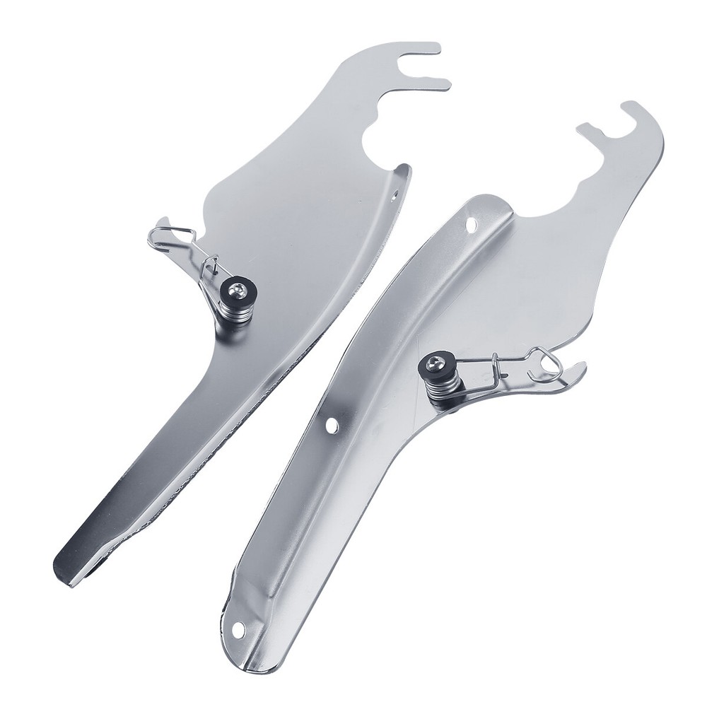 Chrome Windshield Mount Bracket Fit For Harley Softail Heritage Classic 2000-17