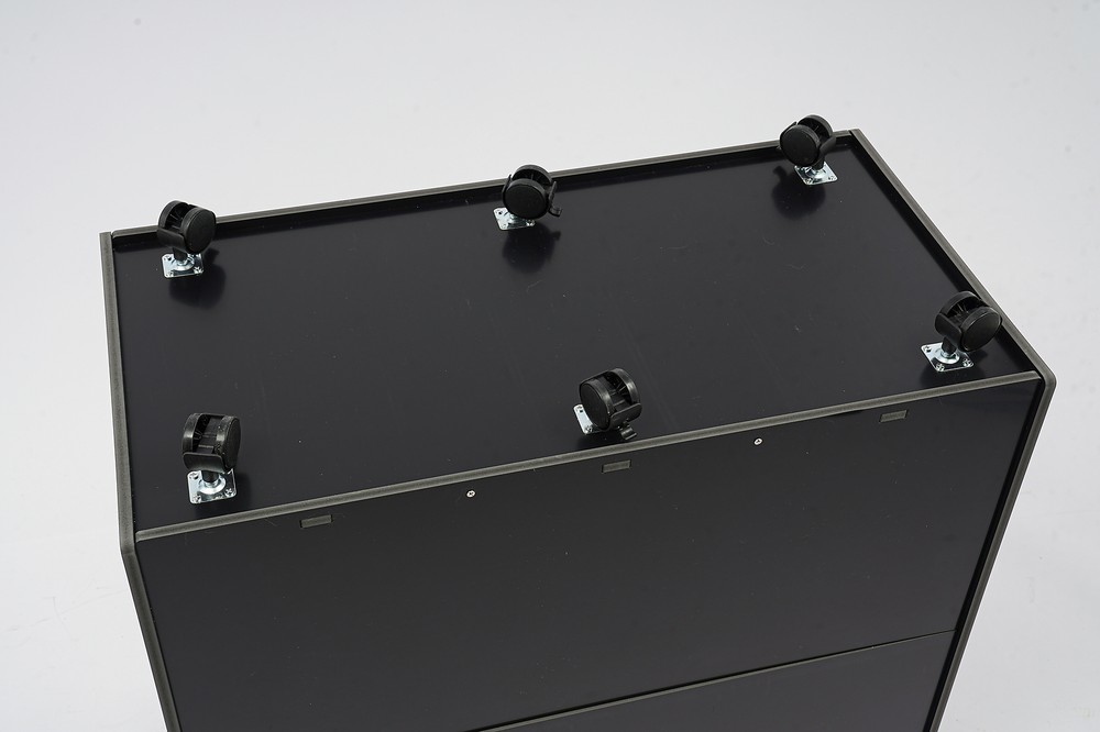 Mobile Roll File Storage Rack 21 Slots Roll Files Storage Organizer w/ Wheels