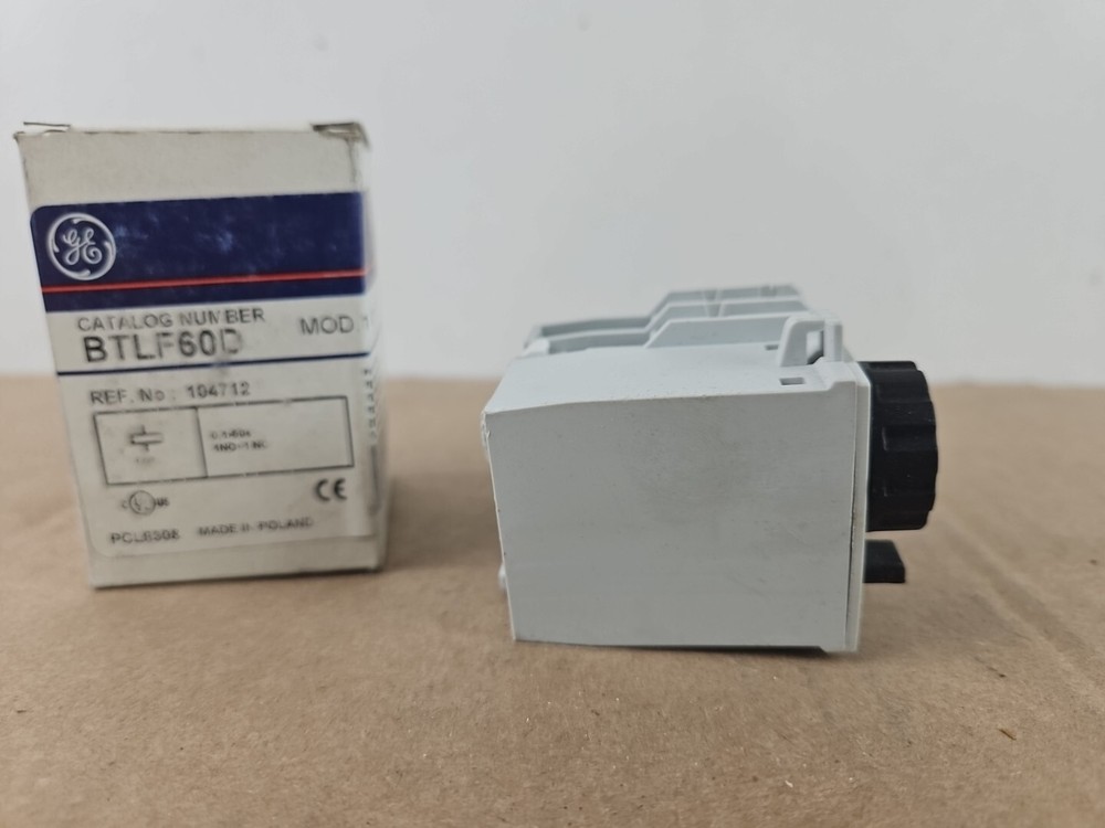 General Electric BTLF60D 1-60 Sec Off Delay Timer GE Industrial